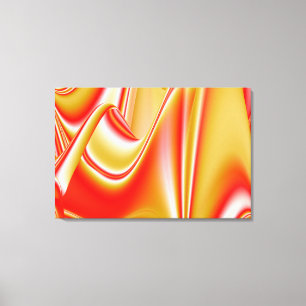 Kärlek och Guld Abstrakt 3D Rainbowart Canvastryck