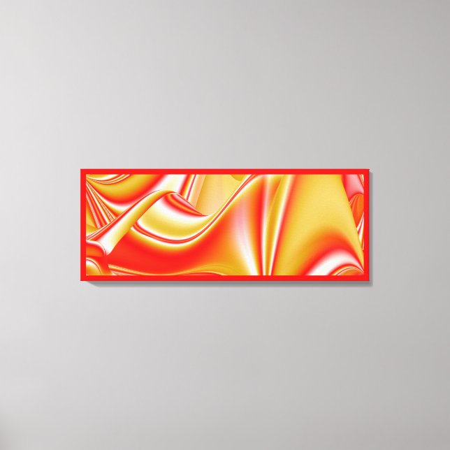 Kärlek och Guld Abstrakt 3D Rainbowart Canvastryck (Framsida)