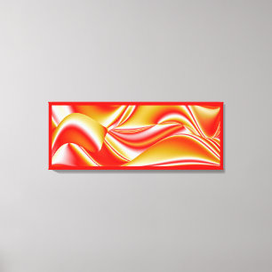 Kärlek och Guld Abstrakt 3D Rainbowart Canvastryck