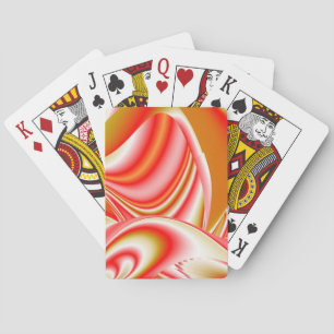 Kärlek och Guld Abstrakt 3D Rainbowart Casinokort