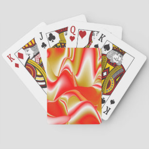 Kärlek och Guld Abstrakt 3D Rainbowart Casinokort
