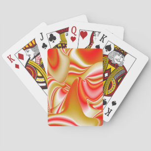 Kärlek och Guld Abstrakt 3D Rainbowart Casinokort