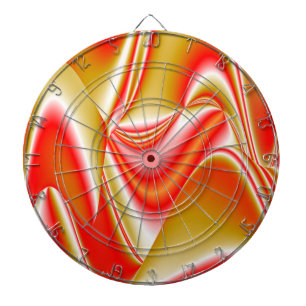 Kärlek och Guld Abstrakt 3D Rainbowart Darttavla