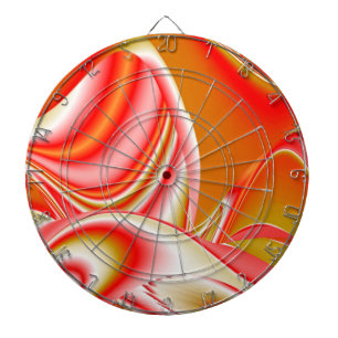 Kärlek och Guld Abstrakt 3D Rainbowart Darttavla