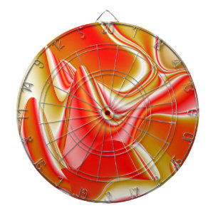 Kärlek och Guld Abstrakt 3D Rainbowart Darttavla