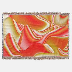 Kärlek och Guld Abstrakt 3D Rainbowart Filt