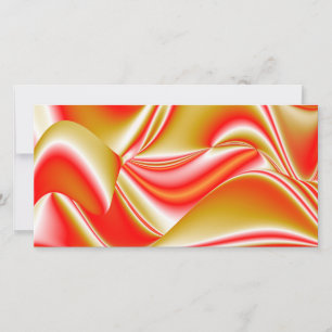 Kärlek och Guld Abstrakt 3D Rainbowart Kort