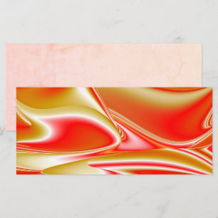 Kärlek och Guld Abstrakt 3D Rainbowart Kort