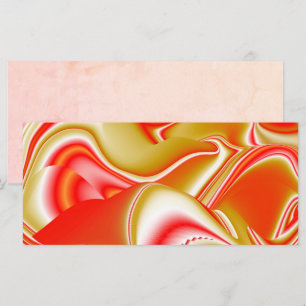 Kärlek och Guld Abstrakt 3D Rainbowart Kort