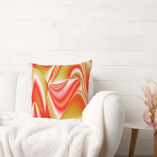 Kärlek och Guld Abstrakt 3D Rainbowart Kudde (Soffa)