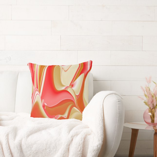 Kärlek och Guld Abstrakt 3D Rainbowart Kudde (Soffa)