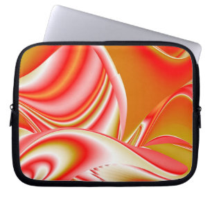 Kärlek och Guld Abstrakt 3D Rainbowart Laptop Fodral