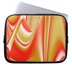 Kärlek och Guld Abstrakt 3D Rainbowart Laptop Fodral