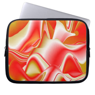 Kärlek och Guld Abstrakt 3D Rainbowart Laptop Fodral