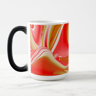 Kärlek och Guld Abstrakt 3D Rainbowart Magisk Mugg