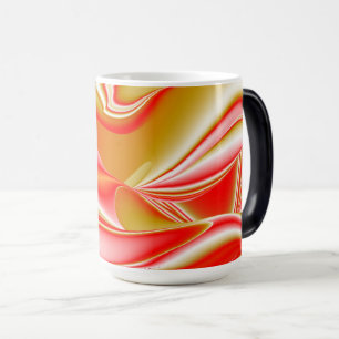 Kärlek och Guld Abstrakt 3D Rainbowart Magisk Mugg