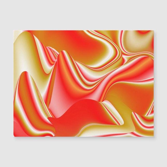 Kärlek och Guld Abstrakt 3D Rainbowart Magnetic Ca (Framsida)