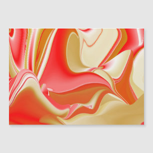 Kärlek och Guld Abstrakt 3D Rainbowart Magnetic Ca