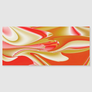 Kärlek och Guld Abstrakt 3D Rainbowart Magnetic Ca