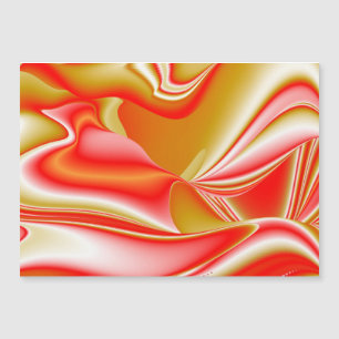 Kärlek och Guld Abstrakt 3D Rainbowart Magnetic Ca