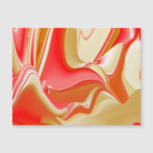 Kärlek och Guld Abstrakt 3D Rainbowart Magnetic Ca