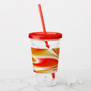 Kärlek och Guld Abstrakt 3D Rainbowart Take Away Mugg
