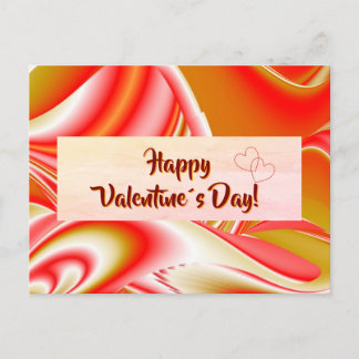 Kärlek och Guld Abstrakt 3D Rainbowart Vykort