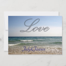 kärlek och hav inbjudningar