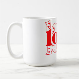 Kärlek och Hearts Kaffemugg
