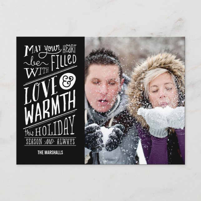 Kärlek och Helgdag-vykort för fotkort Helg Vykort (Framsida)