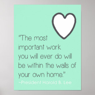 Kärlek och hem- inspirationcitationstecken poster