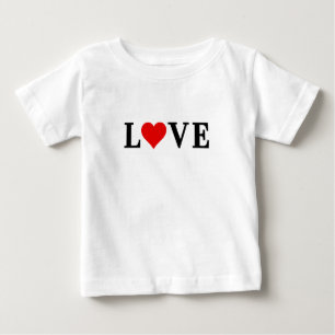 KÄRLEK och hjärta - enkel minimalistisk T Shirt