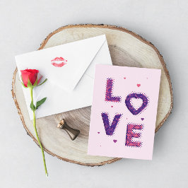 Kärlek och hjärtan kort