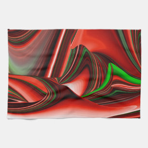 Kärlek och Hope Abstrakt 3D Rainbowart Kökshandduk