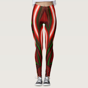 Kärlek och Hope Abstrakt 3D Rainbowart Leggings