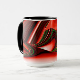 Kärlek och Hope Abstrakt 3D Rainbowart Mugg