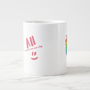 Kärlek och Hund Jumbo Mugg
