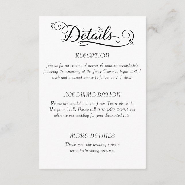 Kärlek och information tilläggskort (Baksida)