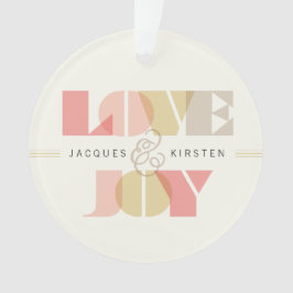 Kärlek och Joy Clear Geo Typography Photo Bröllop