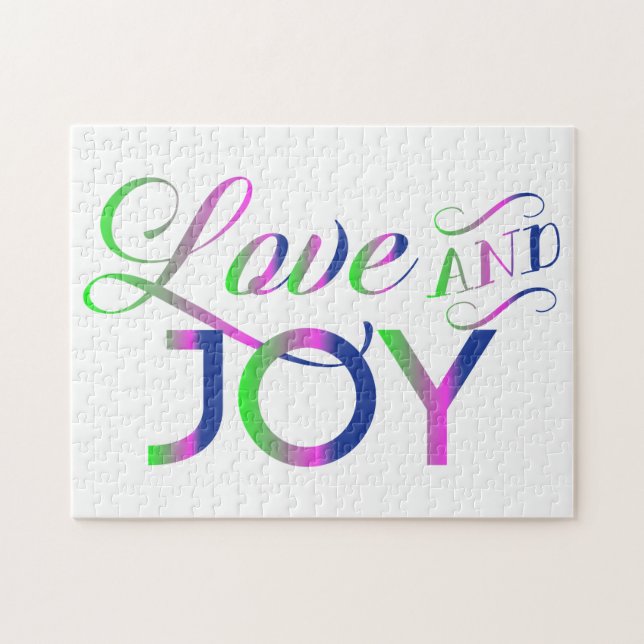 Kärlek och Joy Colorful Jigszle Puzzle Pussel (Horisontell)