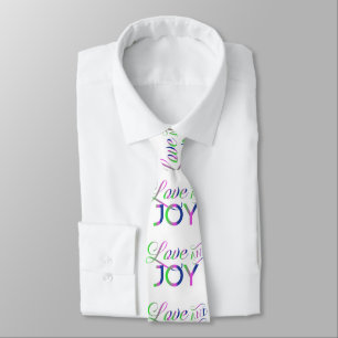 Kärlek och Joy Colorful Neck Tie Slips