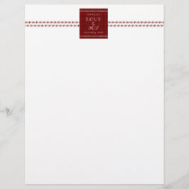 Kärlek och Joy jul Brev Papper