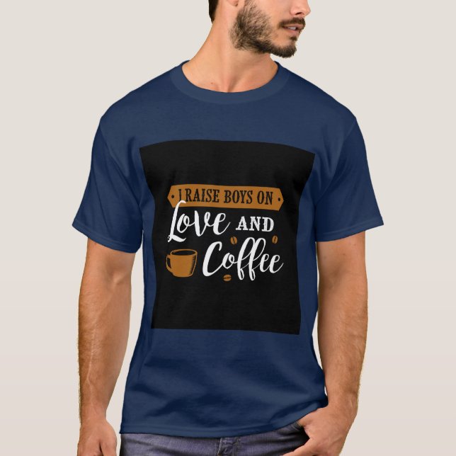Kärlek och kaffe T-Shirt (Framsida)