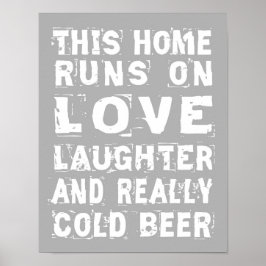 Kärlek och Kall Beer Poster