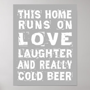 Kärlek och Kall Beer Poster