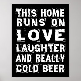 Kärlek och Kall Beer Poster