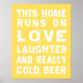 Kärlek och Kall Beer Poster