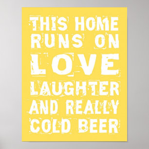 Kärlek och Kall Beer Poster