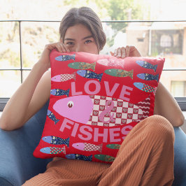 Kärlek och Kisses eller Fishes självt vid kusterna Kudde