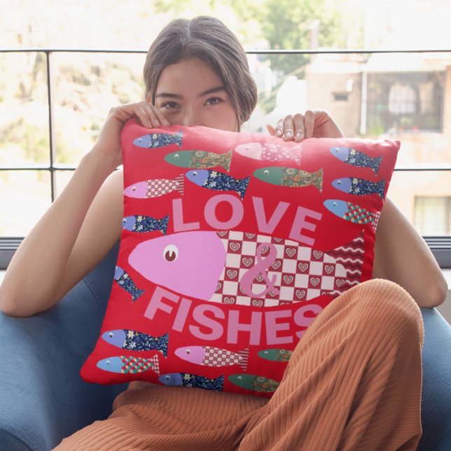 Kärlek och Kisses eller Fishes självt vid kusterna Kudde (Skapare uppladdad)